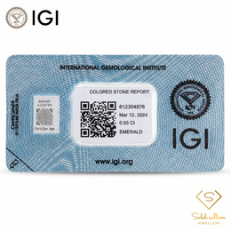 IGI Certified Natural Emerald | 0.55 Carat Emerald Cut | Luxury Gemstone-Saleh Sallom