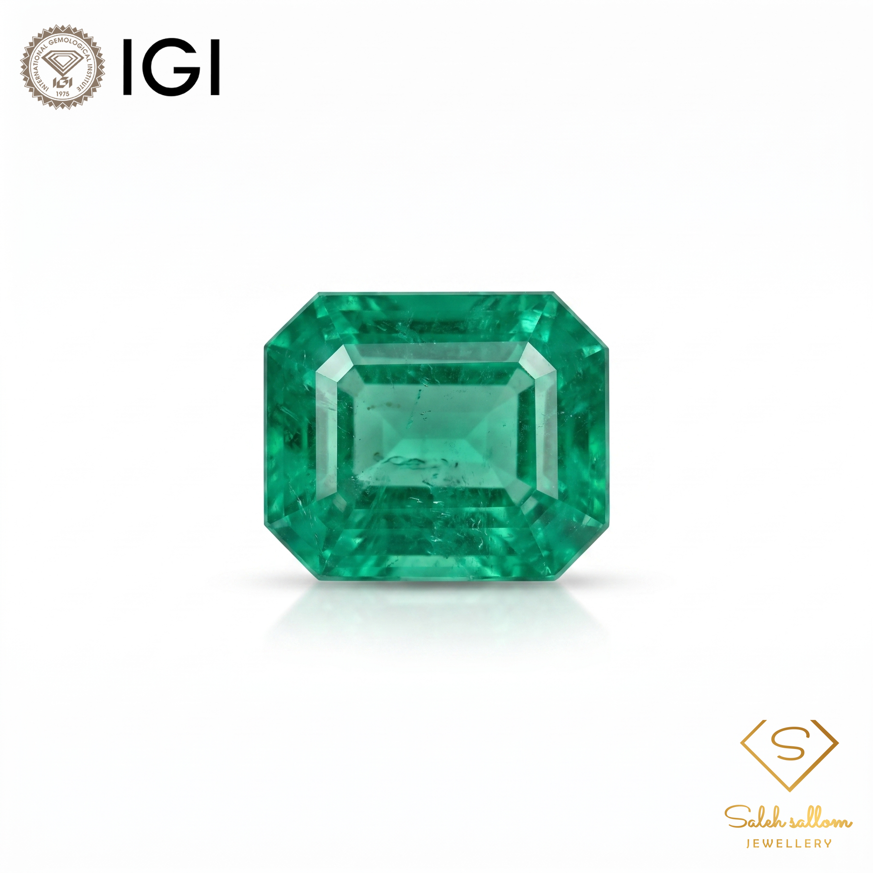 IGI Certified Natural Emerald | 2.06 Carats Emerald Cut | Luxury Gemstone-Saleh Sallom