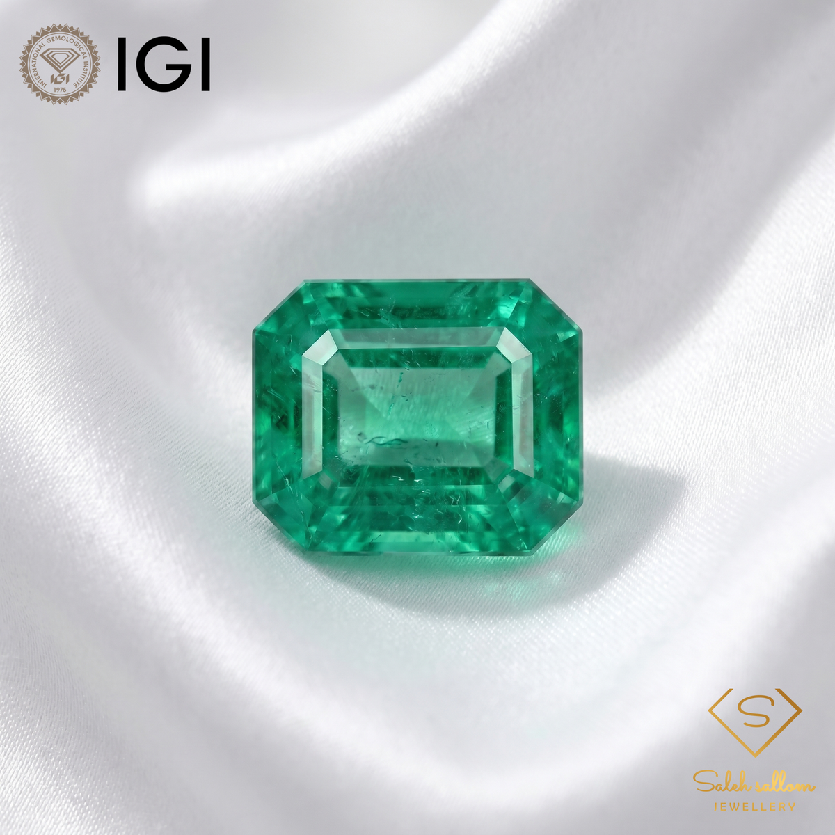 IGI Certified Natural Emerald | 2.06 Carats Emerald Cut | Luxury Gemstone-Saleh Sallom