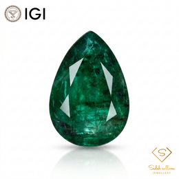IGI Certified Natural Emerald | 1.25 Carat Pear Mixed Cut | Luxury Gemstone-Saleh Sallom
