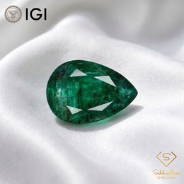 IGI Certified Natural Emerald | 1.25 Carat Pear Mixed Cut | Luxury Gemstone-Saleh Sallom