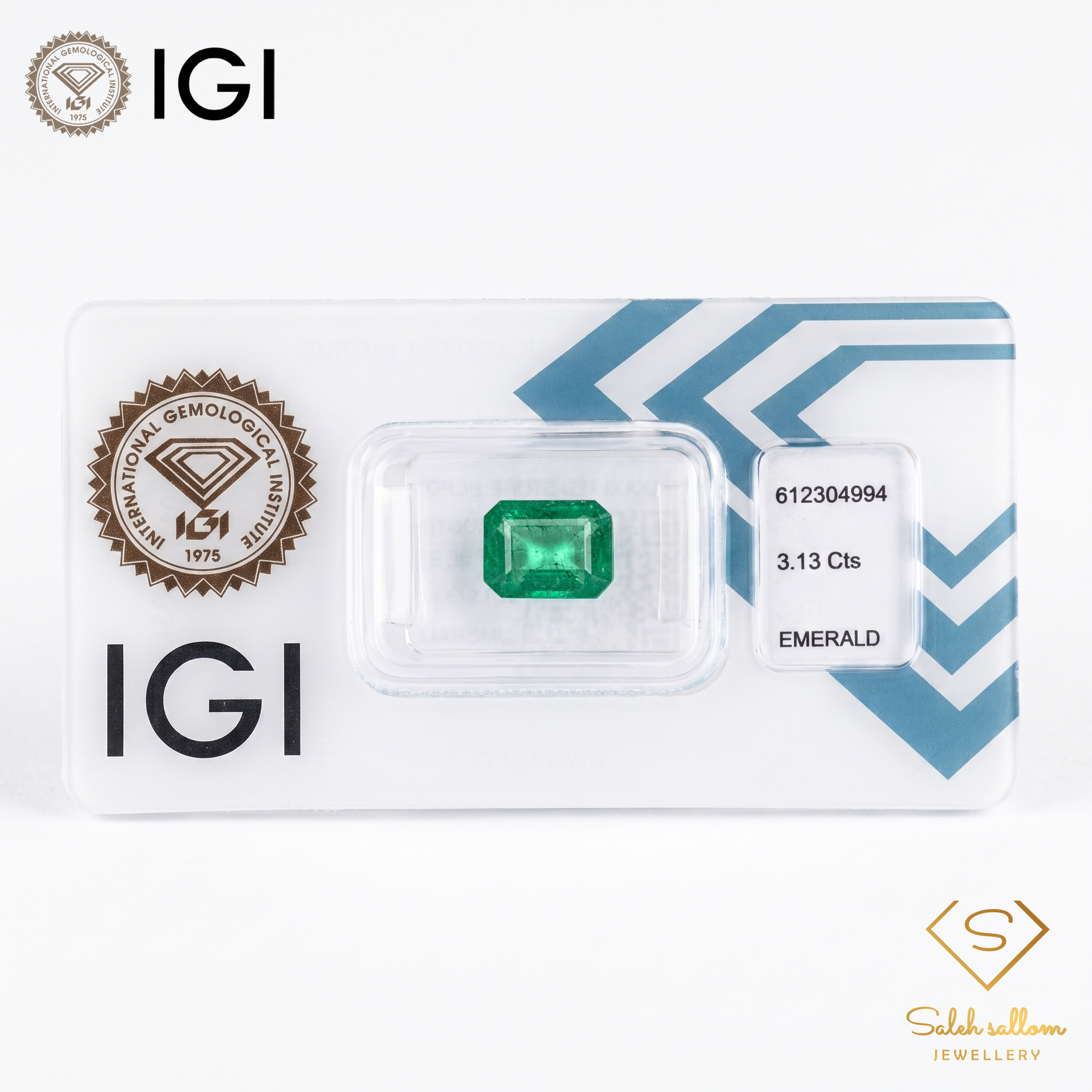 IGI Certified Natural Emerald | 3.13 Carats Emerald Cut | Luxury Gemstone Secondary image