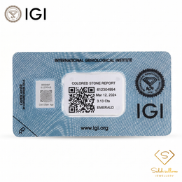 IGI Certified Natural Emerald | 3.13 Carats Emerald Cut | Luxury Gemstone-Saleh Sallom