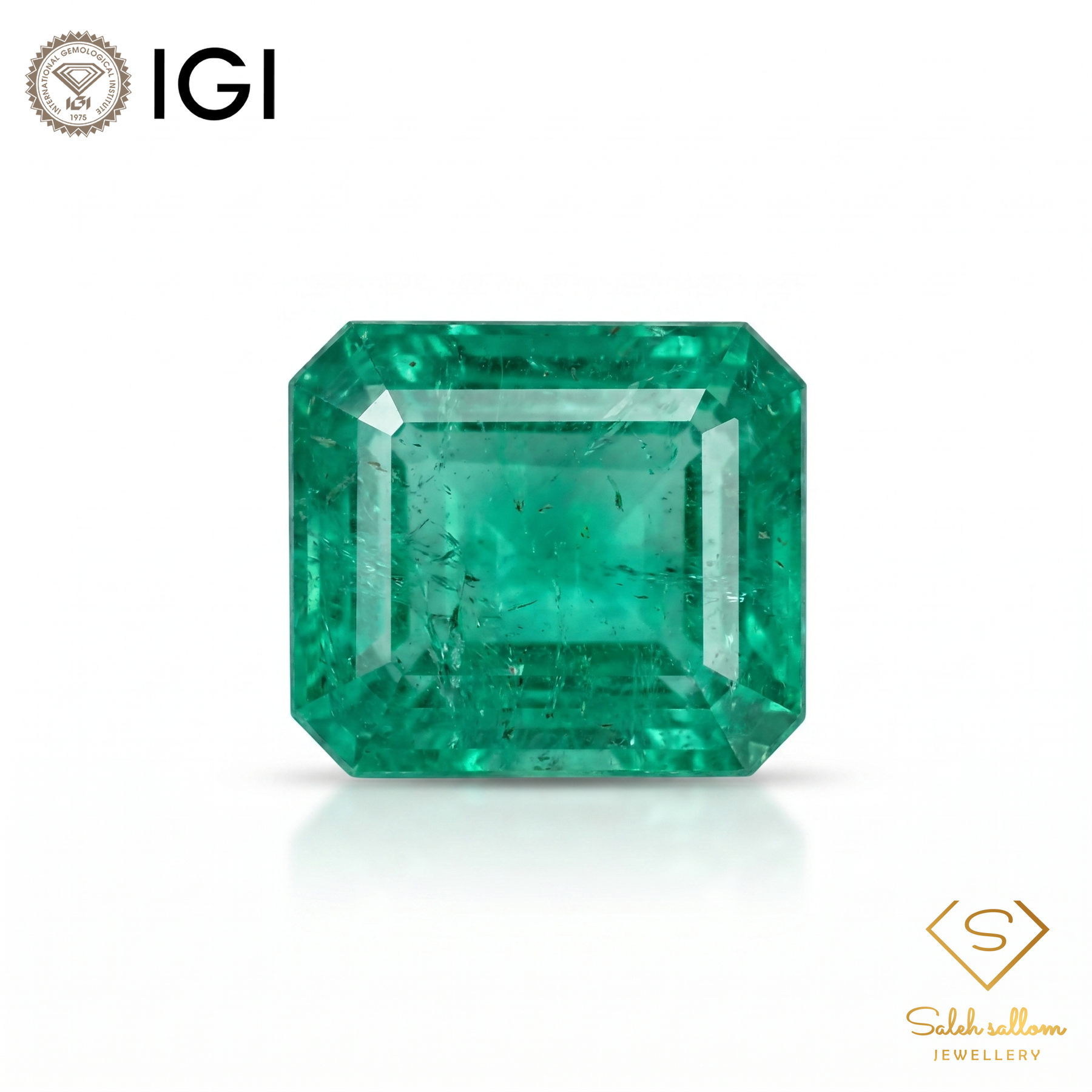 IGI Certified Natural Emerald | 1.33 Carats Emerald Cut | Luxury Gemstone-Saleh Sallom