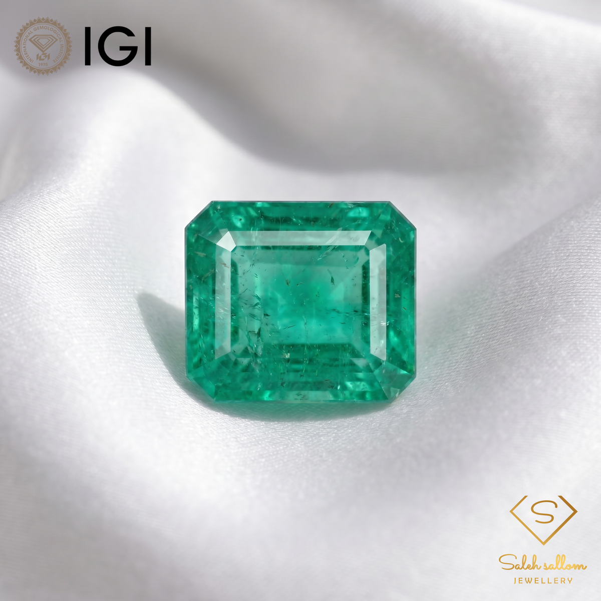 IGI Certified Natural Emerald | 1.33 Carats Emerald Cut | Luxury Gemstone-Saleh Sallom