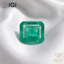 IGI Certified Natural Emerald | 1.33 Carats Emerald Cut | Luxury Gemstone-Saleh Sallom