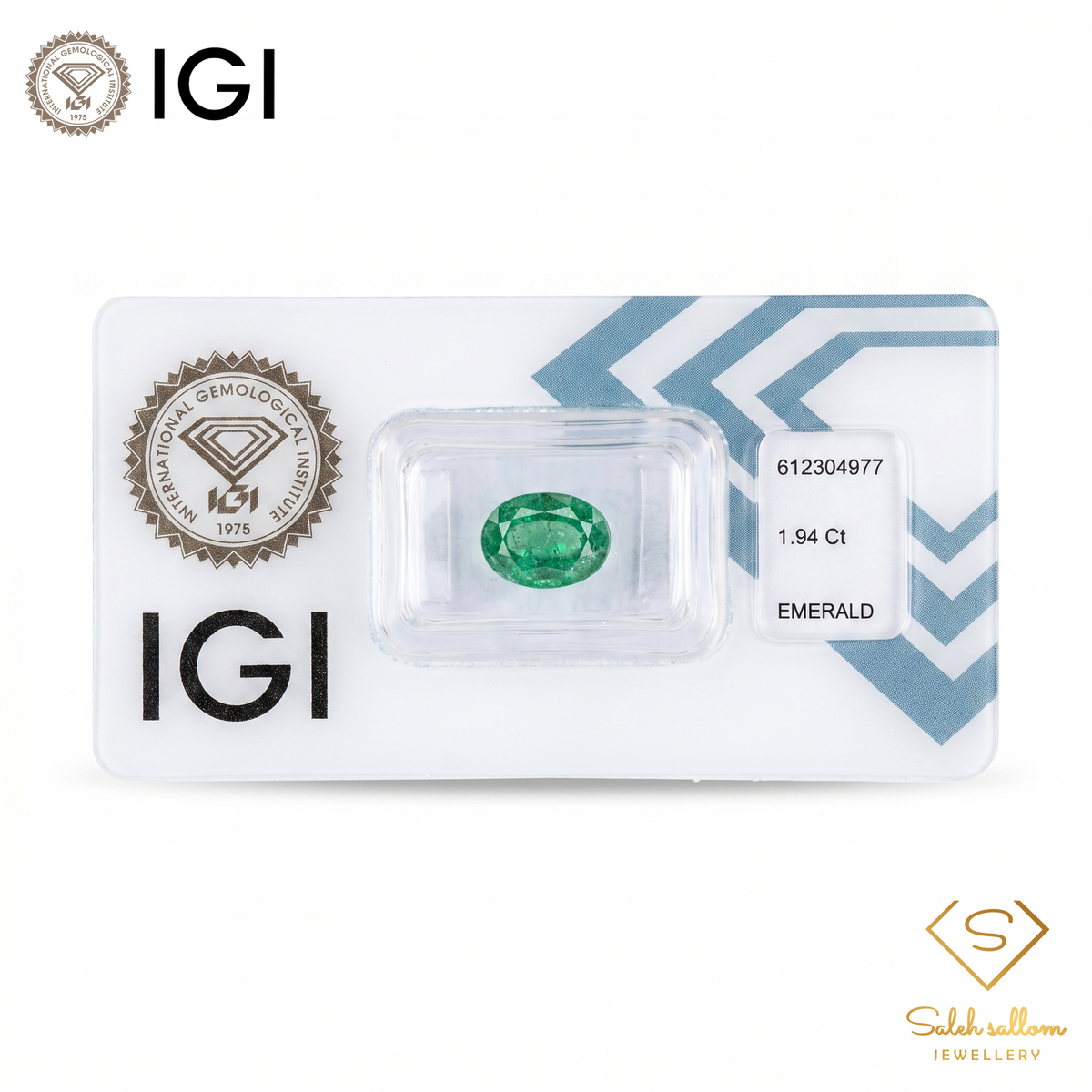 IGI Certified Natural Emerald | 1.94 Carats Oval Mixed Cut | Luxury Gemstone-Saleh Sallom