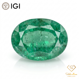 IGI Certified Natural Emerald | 1.94 Carats Oval Mixed Cut | Luxury Gemstone-Saleh Sallom