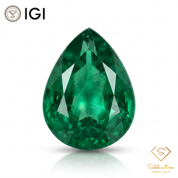 IGI Certified Natural Emerald | 1.24 Carat Pear Mixed Cut | Luxury Gemstone-Saleh Sallom