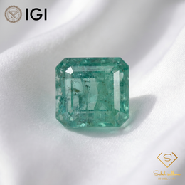 IGI Certified Natural Emerald | 9.22 Carats Emerald Cut | Luxury Collector Gemstone-Saleh Sallom