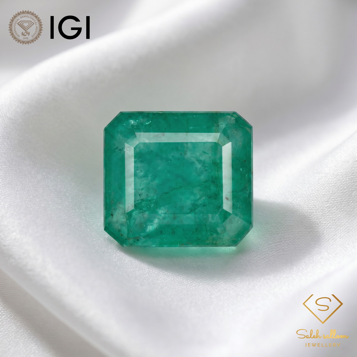 IGI Certified Natural Emerald | 7.18 Carats Emerald Cut | Luxury Collector Gemstone-Saleh Sallom