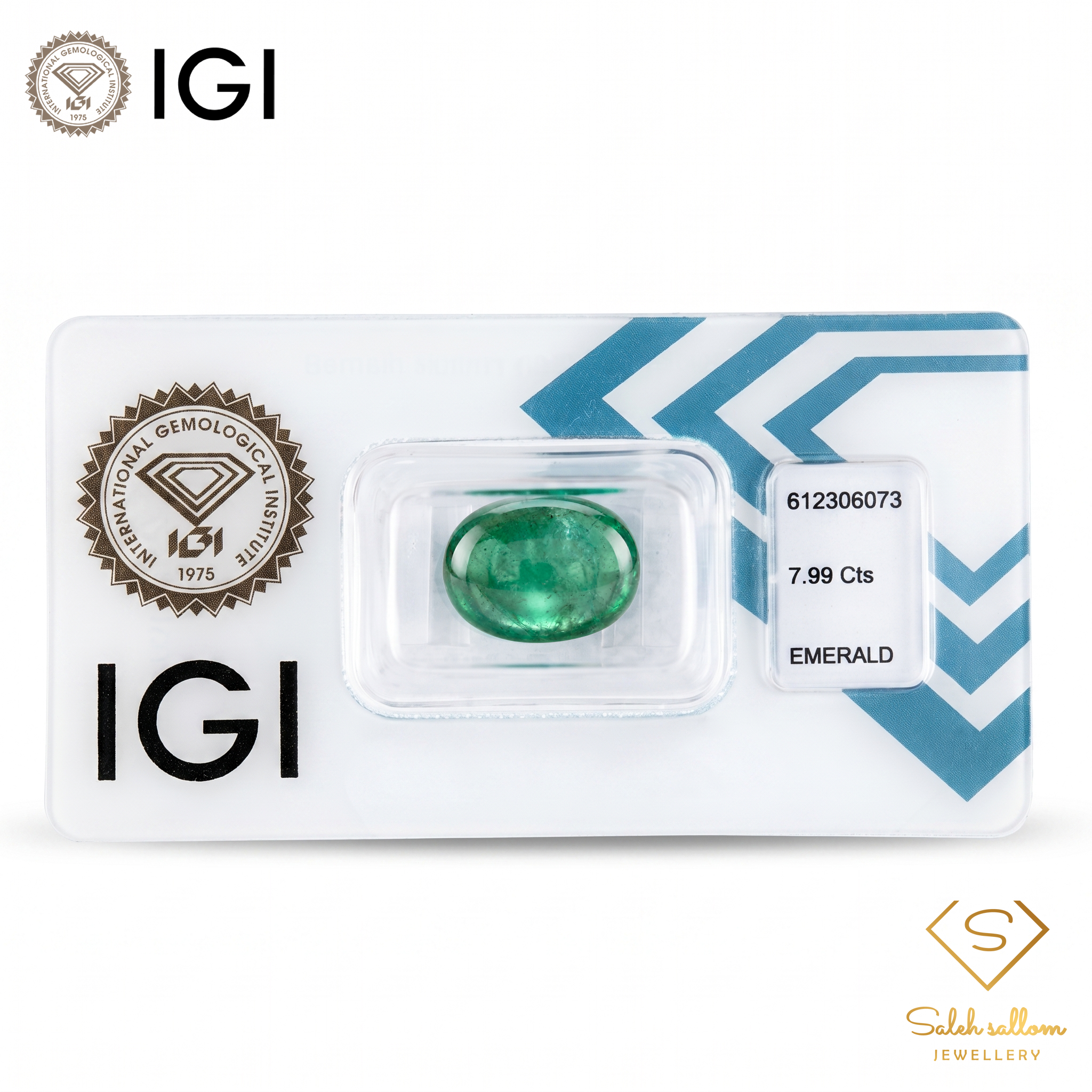 IGI Certified Natural Emerald | 7.99 Carats Oval Cabochon | Luxury Collector Gemstone Secondary image