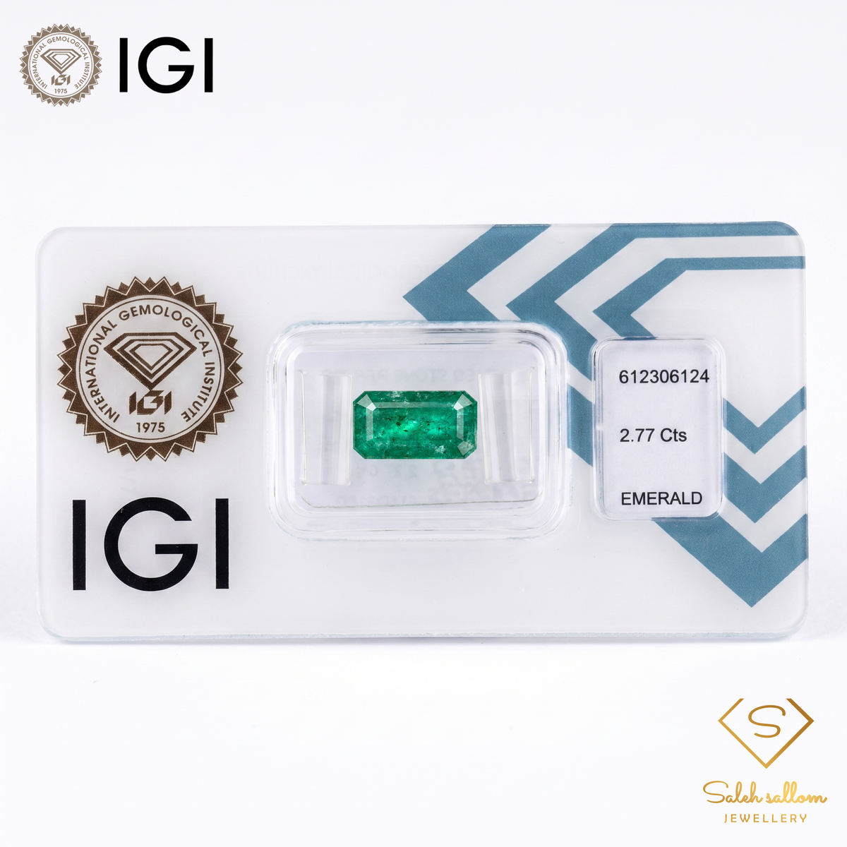 IGI Certified Natural Emerald | 2.77 Carats Emerald Cut | Luxury Gemstone-Saleh Sallom