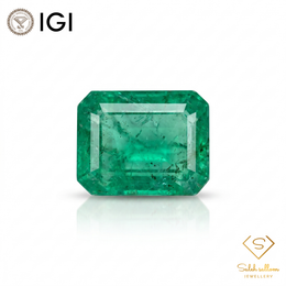 IGI Certified Natural Emerald | 1.02 Carat Emerald Cut | Luxury Gemstone-Saleh Sallom
