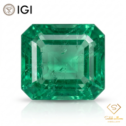 IGI Certified Natural Emerald | 1.10 Carats Emerald Cut | Luxury Gemstone-Saleh Sallom