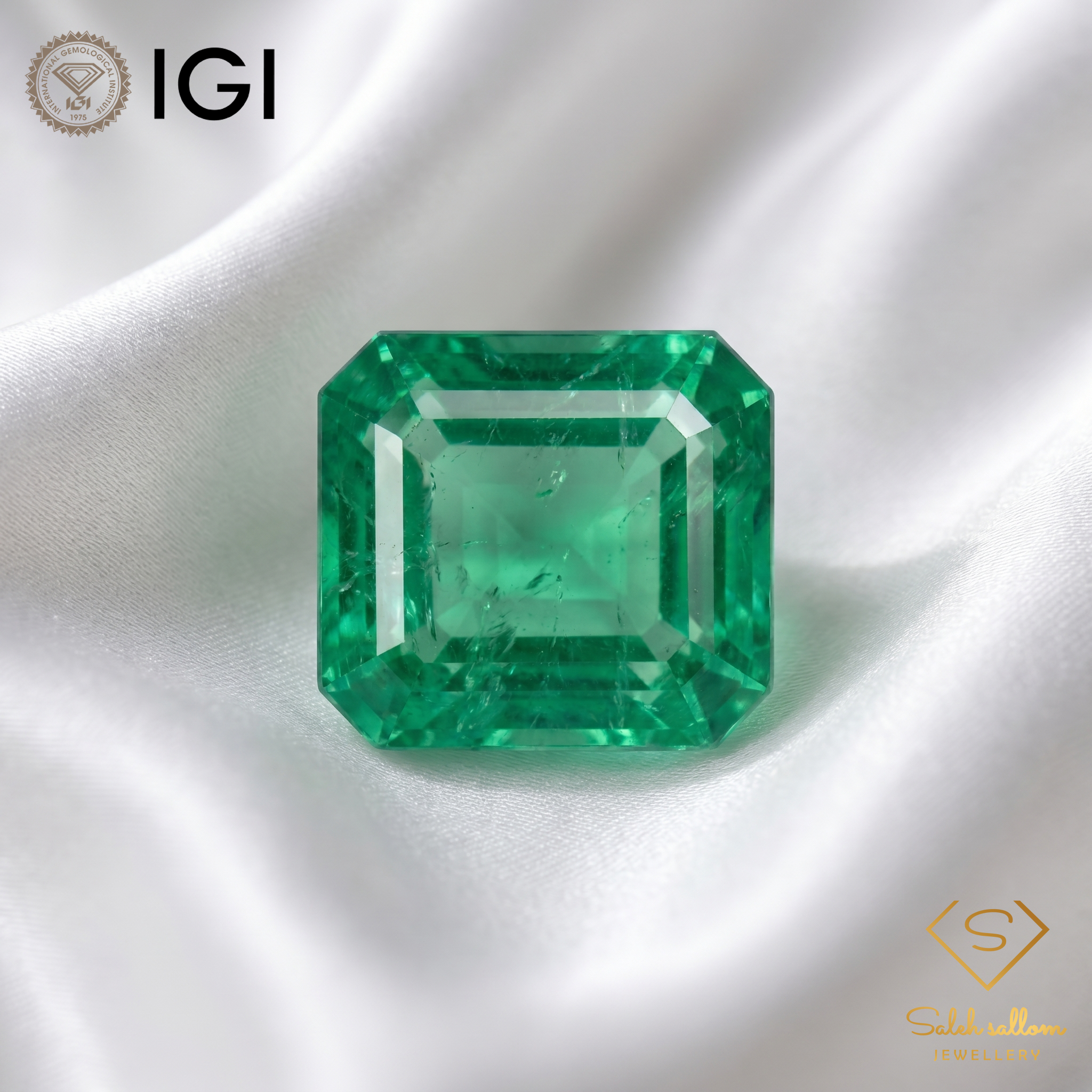 IGI Certified Natural Emerald | 1.10 Carats Emerald Cut | Luxury Gemstone Secondary image