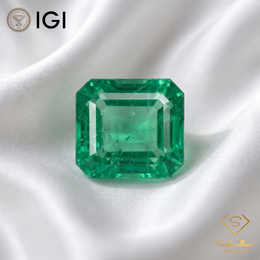 IGI Certified Natural Emerald | 1.10 Carats Emerald Cut | Luxury Gemstone-Saleh Sallom