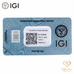 IGI Certified Natural Emerald | 0.62 Carat Emerald Cut | Luxury Gemstone-Saleh Sallom