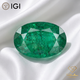 IGI Certified Natural Emerald | 1.45 Carats Oval Mixed Cut | Luxury Gemstone-Saleh Sallom