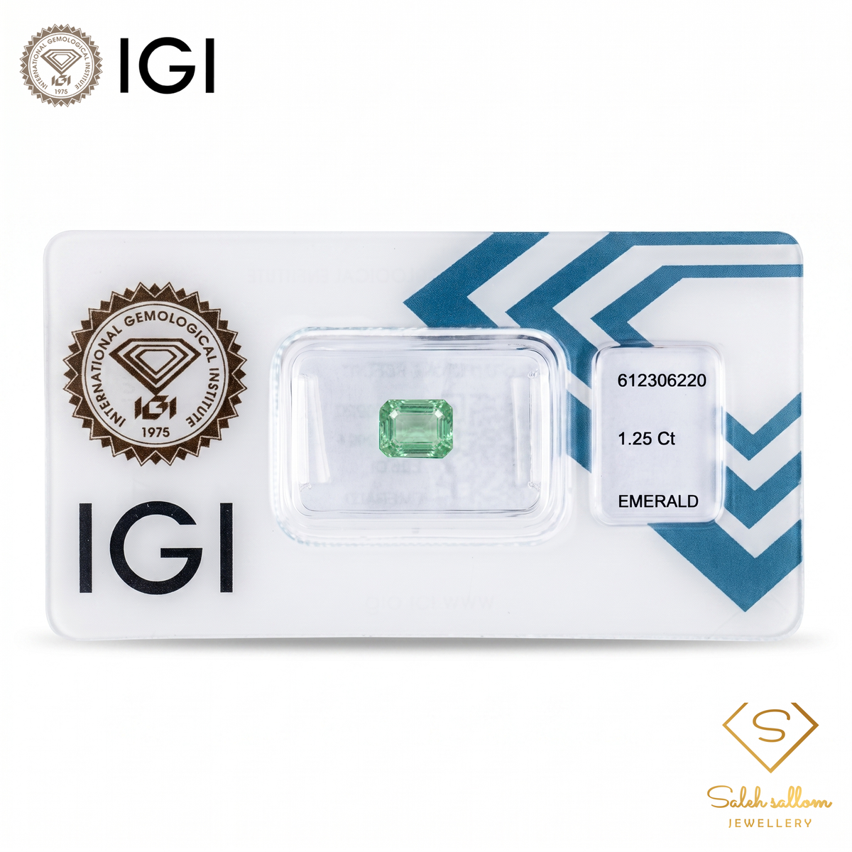 IGI Certified Natural Emerald | 1.25 Carats Emerald Cut | Luxury Gemstone-Saleh Sallom