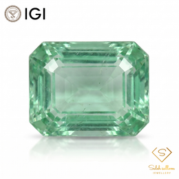 IGI Certified Natural Emerald | 1.25 Carats Emerald Cut | Luxury Gemstone-Saleh Sallom