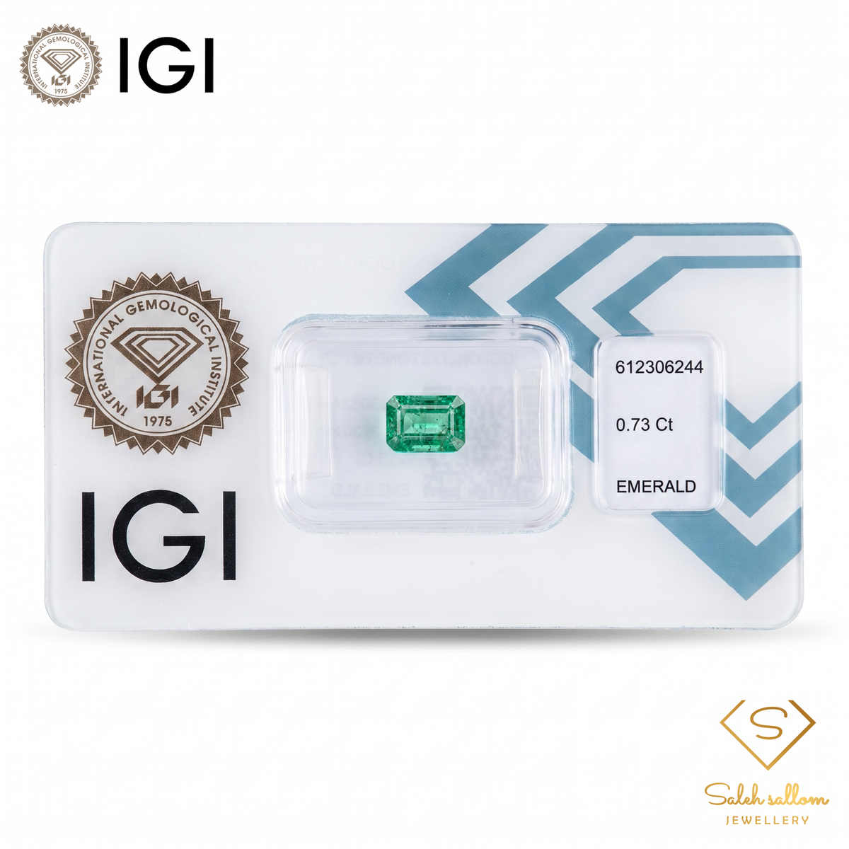IGI Certified Natural Emerald | 0.73 Carat Emerald Cut | Luxury Gemstone-Saleh Sallom