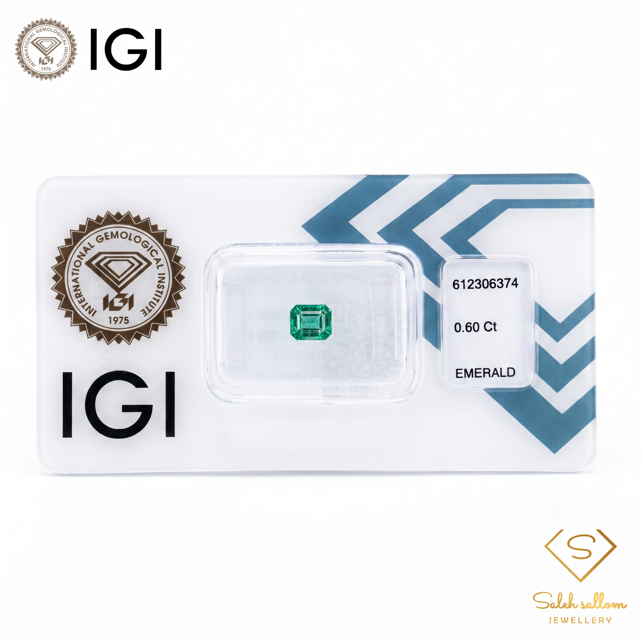 IGI Certified Natural Emerald | 0.60 Carat Emerald Cut | Fine Green Gemstone Secondary image