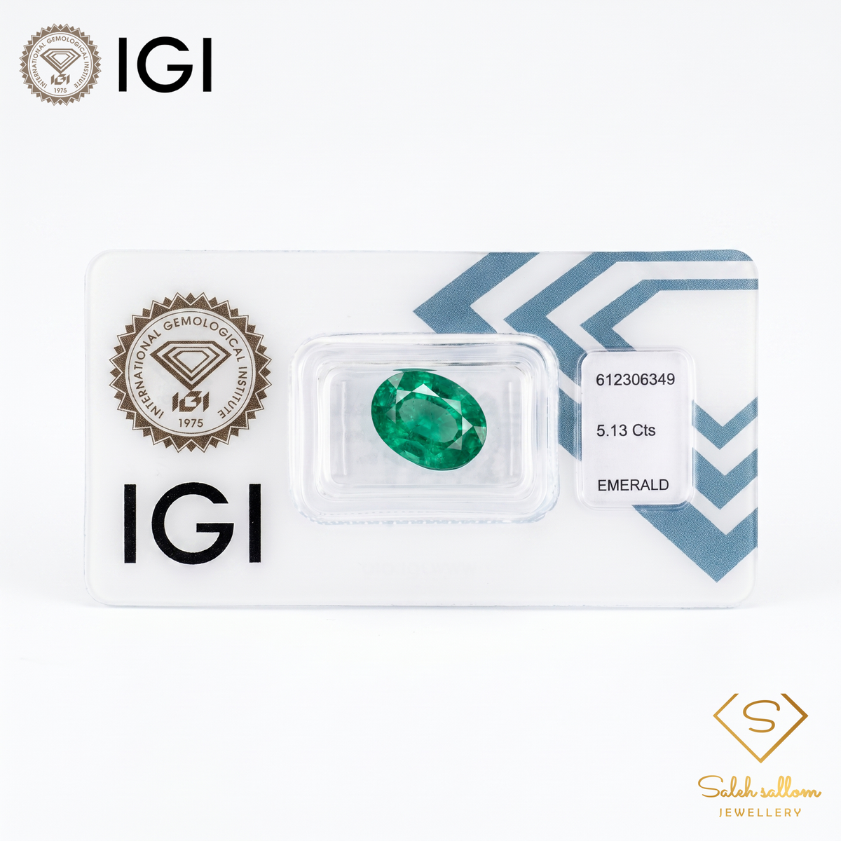 IGI Certified Natural Emerald | 5.13 Carats Oval Mixed Cut | Exceptional Collector Gem-Saleh Sallom