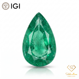 IGI Certified Natural Emerald | 2.14 Carats Pear Mixed Cut | Elegant Collector Gemstone-Saleh Sallom