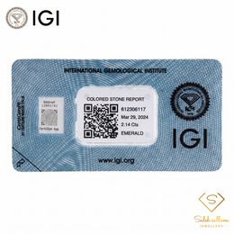 IGI Certified Natural Emerald | 2.14 Carats Pear Mixed Cut | Elegant Collector Gemstone-Saleh Sallom
