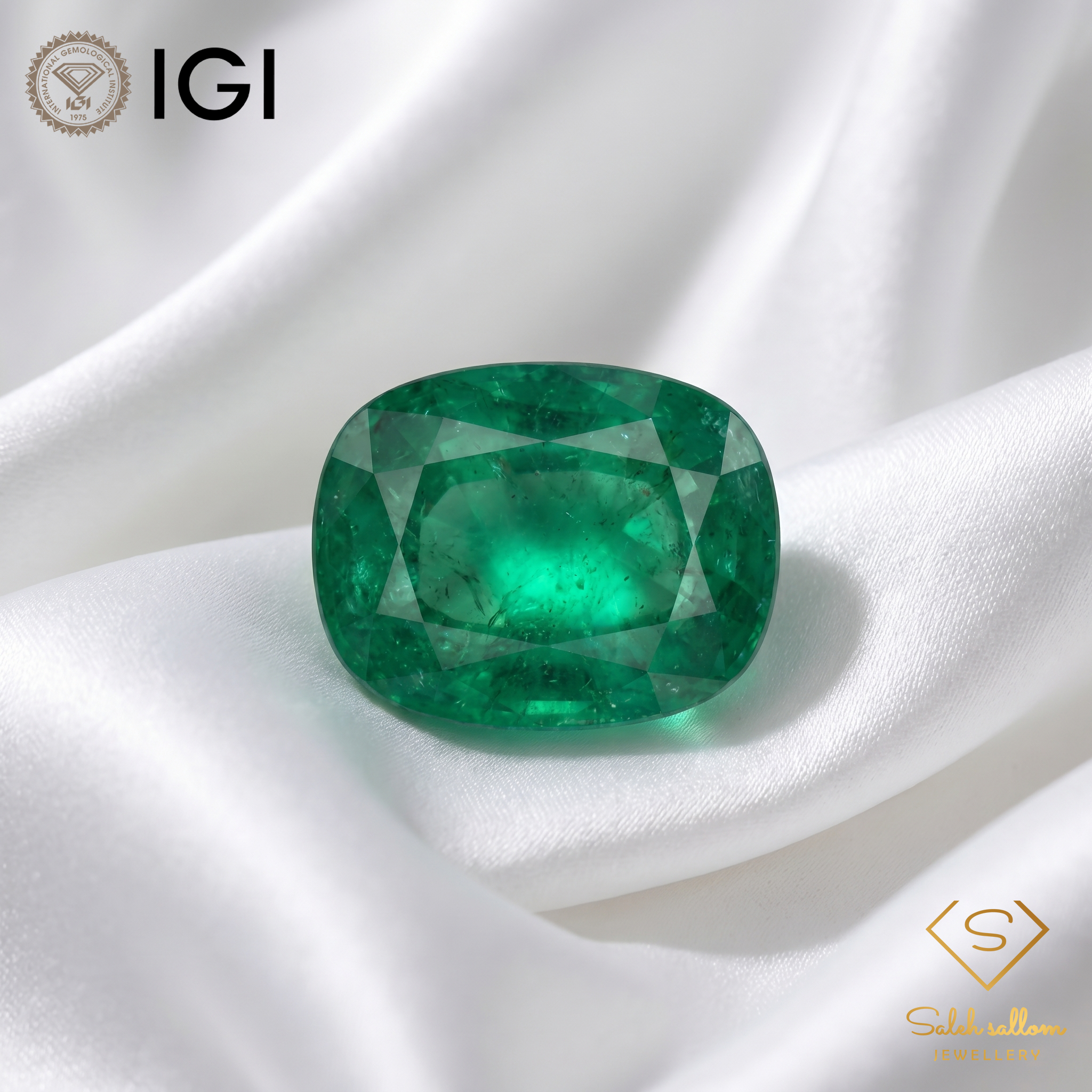IGI Certified Natural Emerald | 5.84 Carats Cushion Mixed Cut | Exceptional Collector Gemstone Secondary image