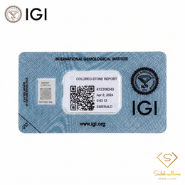 IGI Certified Natural Emerald | 0.63 Carat Emerald Cut | Fine Natural Green Gemstone-Saleh Sallom