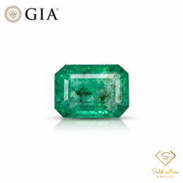 GIA Certified Natural Emerald | 1.00 Carat Octagonal Step Cut | Elegant Green Fine Gemstone-Saleh Sallom