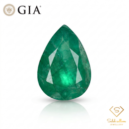 GIA Certified Natural Emerald | 1.73 Carats Pear Mixed Cut | Elegant Green Fine Gemstone-Saleh Sallom