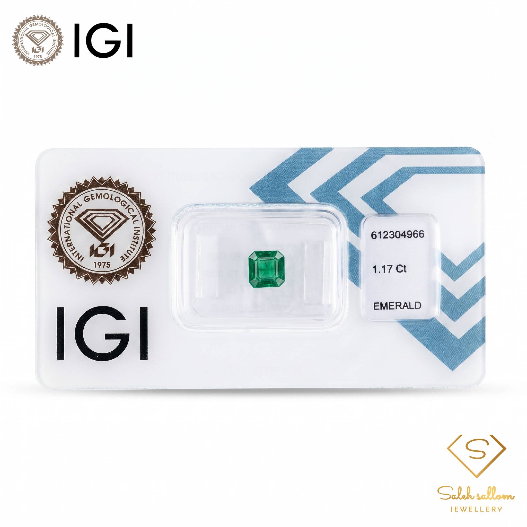 IGI Certified Natural Emerald | 1.17 Carats Square Emerald Cut | Rich Green Fine Gemstone Secondary image