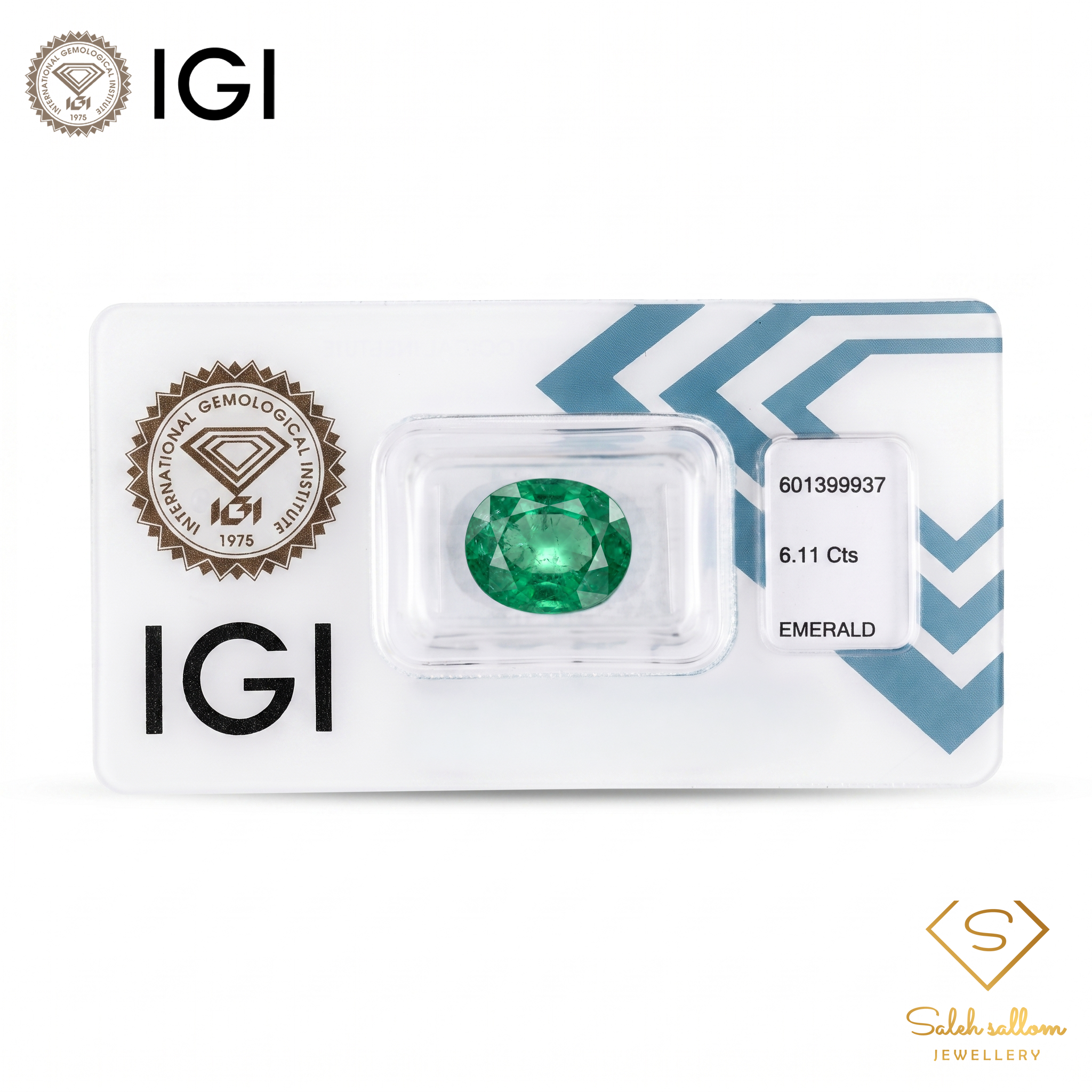IGI Certified Natural Emerald | 6.11 Carats Oval Mixed Cut | Rich Green Collector Gemstone Secondary image