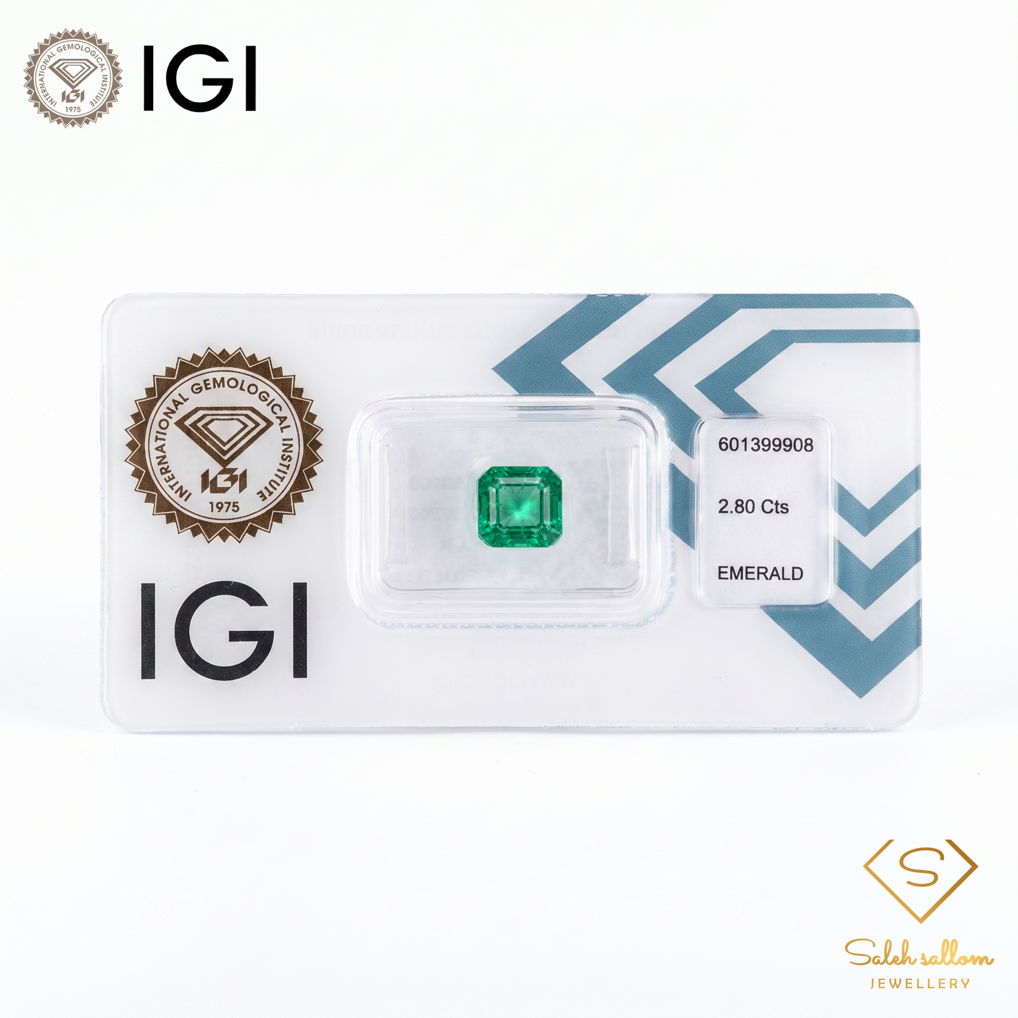 IGI Certified Natural Emerald | 2.80 Carats Emerald Cut | Fine Green Collector Gemstone Secondary image
