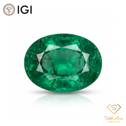 IGI Certified Natural Emerald | 1.79 Carats Oval Mixed Cut | Fine Green Collector Gemstone-Saleh Sallom