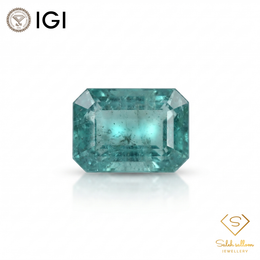 IGI Certified Natural Emerald | 1.69 Carats Emerald Cut | Fine Transparent Green Gemstone-Saleh Sallom