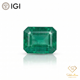IGI Certified Natural Emerald | 2.54 Carats Emerald Cut | Fine Green Collector Gemstone-Saleh Sallom