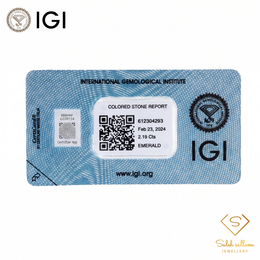IGI Certified Natural Emerald | 2.19 Carats Oval Mixed Cut | Fine Semi-Translucent Green Gemstone-Saleh Sallom