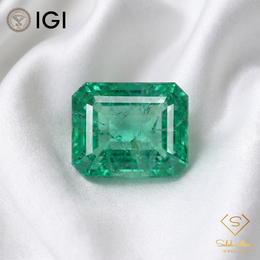 IGI Certified Natural Emerald | 1.32 Carat Emerald Cut | Luxury Gemstone-Saleh Sallom