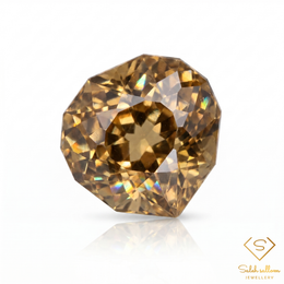 Natural Unheated Champagne Zircon | 2.71 Carats Custom Cut | Tanzania Gemstone-Saleh Sallom