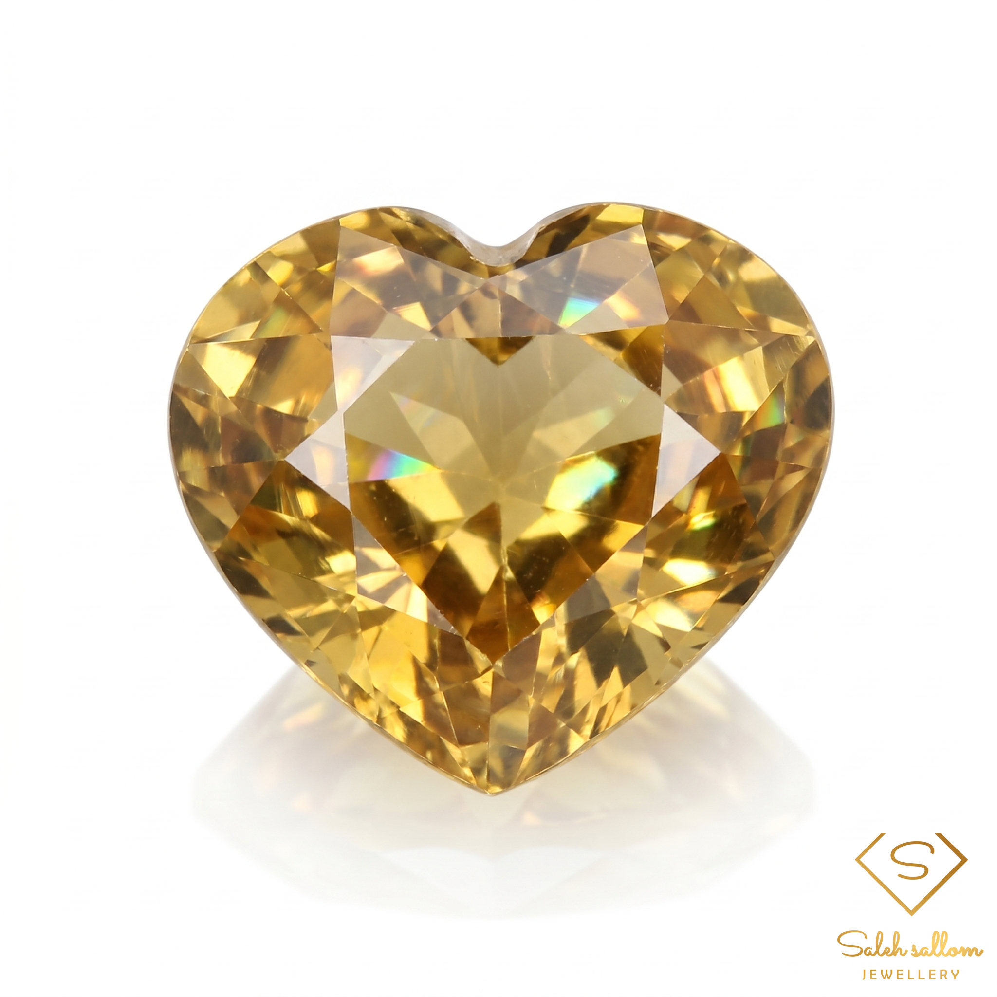Natural Unheated Yellow Zircon | 2.45 Carats Custom Cut | VS Clarity | Tanzania Gemstone-Saleh Sallom Main image
