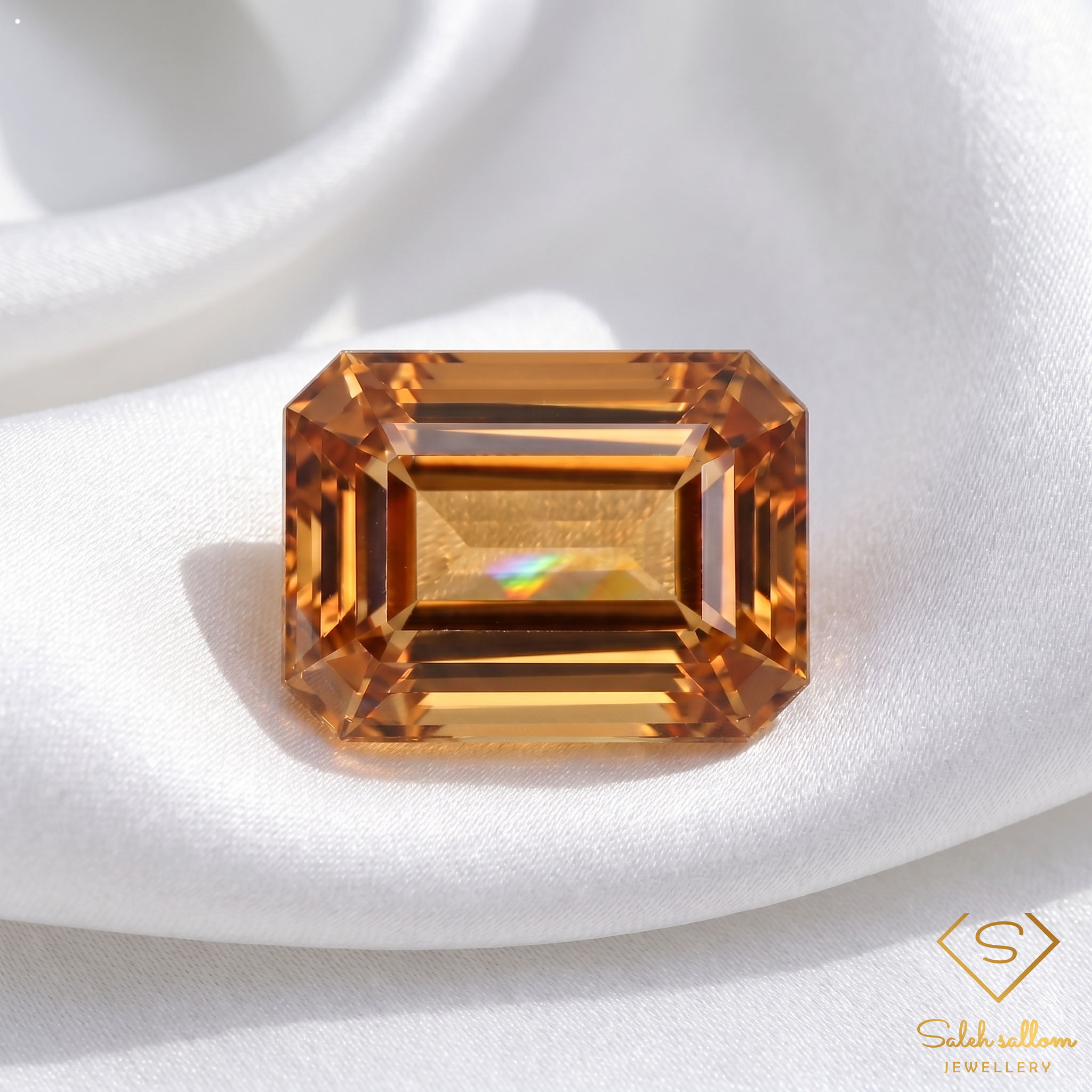 Natural Yellow Zircon | 3.60 Carats Octagon Cut | VS Clarity | Cambodia Gemstone Secondary image