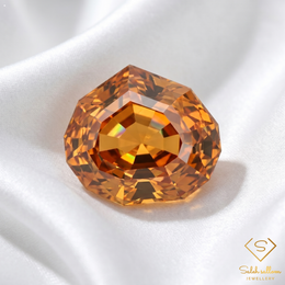 Natural Unheated Yellow Zircon | 2.05 Carats Custom Cut | VS Clarity | Tanzania Gemstone-Saleh Sallom