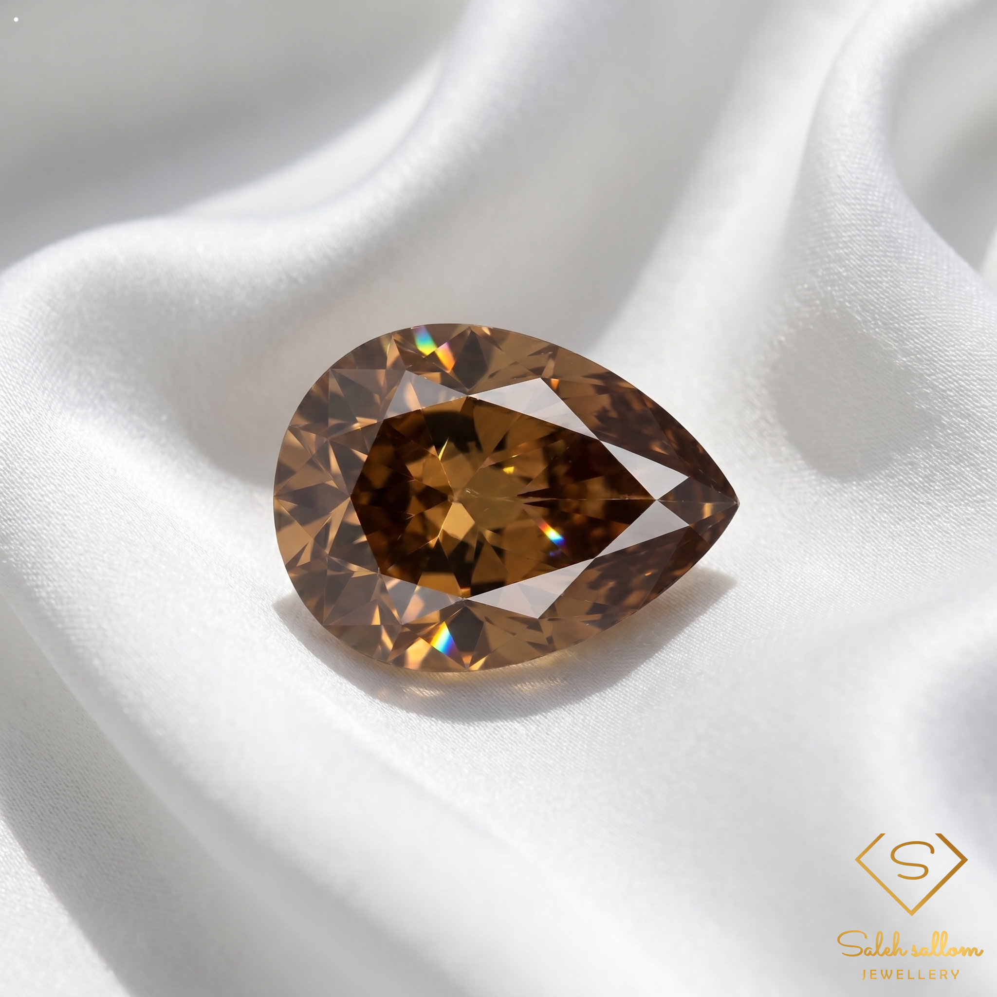 Natural Unheated Yellow Zircon | 2.59 Carats Pear Cut | VS Clarity | Tanzania Gemstone Secondary image