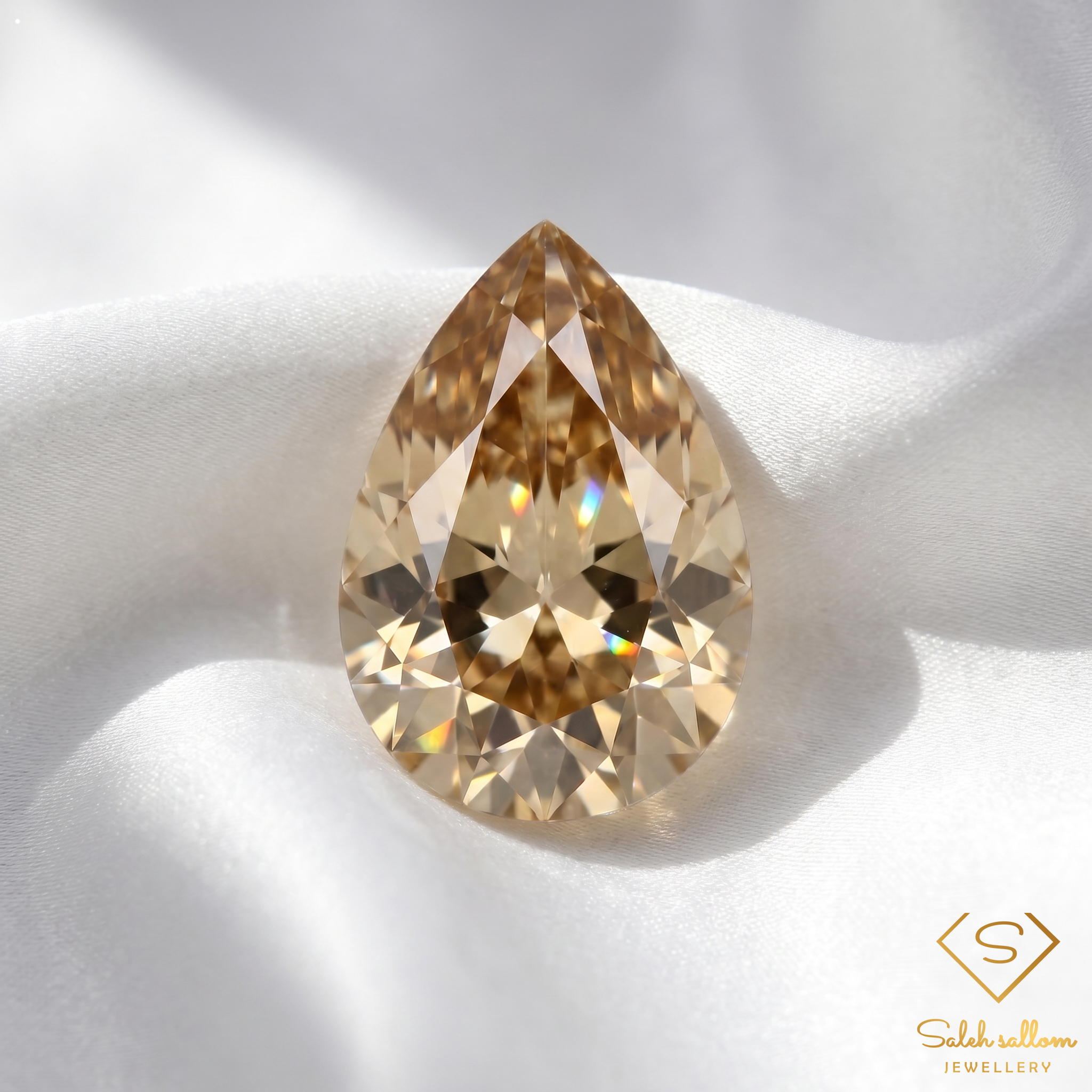 Natural Unheated Yellow Zircon | 1.32 Carats Pear Cut | VS Clarity | Tanzania Gemstone Secondary image