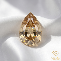 Natural Unheated Yellow Zircon | 1.32 Carats Pear Cut | VS Clarity | Tanzania Gemstone-Saleh Sallom