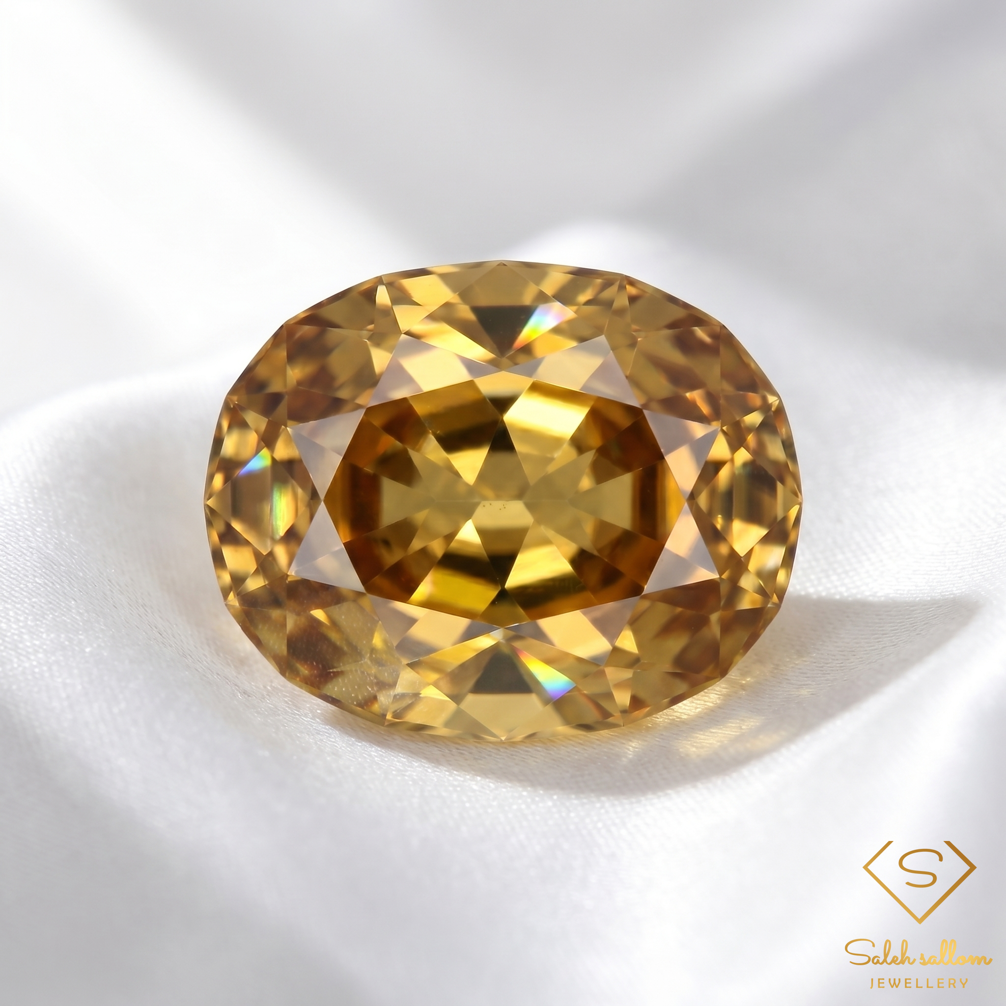 Natural Yellow Zircon | 3.15 Carats Custom Cut | VVS Clarity | Gentle Heat | Tanzania Secondary image